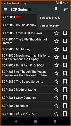 SCP Reader screenshot