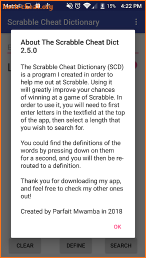 Scrabble Cheat Dictionary screenshot