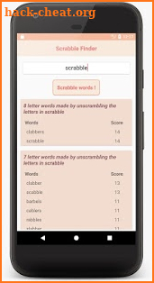 Scrabble Finder screenshot
