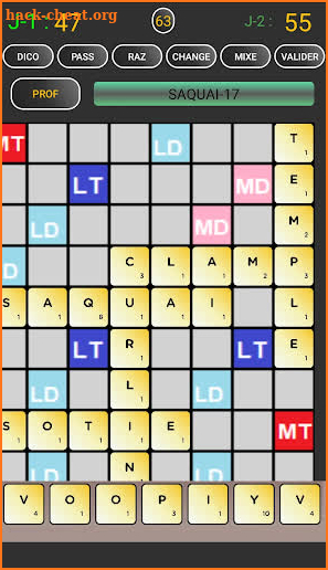 scrabble francais screenshot