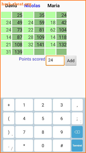 SCRABBLE SCORE screenshot