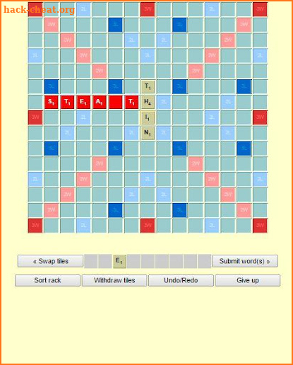 Scrabble Solitaire screenshot