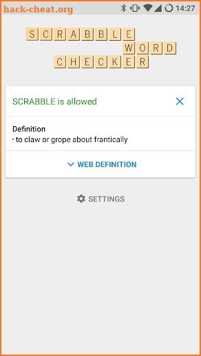 SCRABBLE Word Checker screenshot