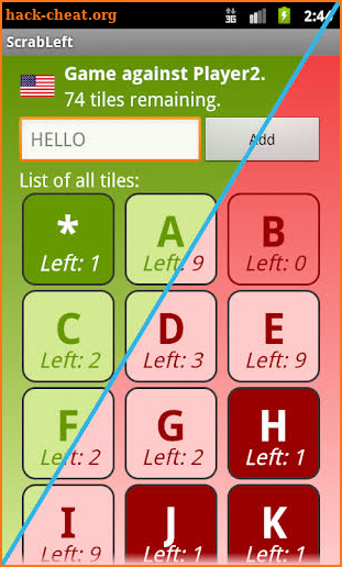ScrabLeft - Tile Counter screenshot
