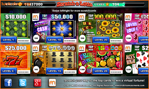 Scratch a Lotto Scratchcard Lottery Cash FREE screenshot