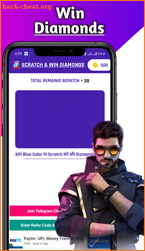 Scratch and Win Free Diamond and Elite Pass screenshot
