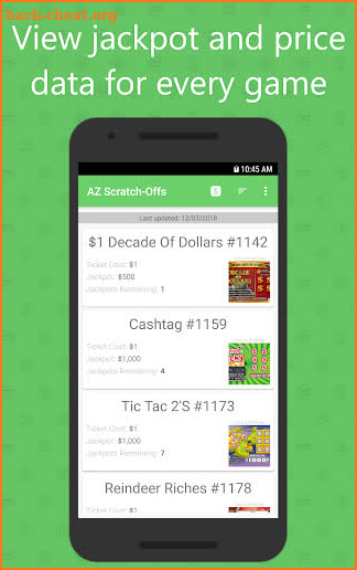 Scratch-Off Guide for Arizona State Lottery screenshot