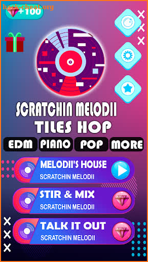 Scratchin' Melodii Tiles Hop screenshot