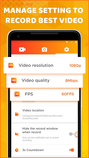 Screen Recorder : HD Resolution Pro screenshot