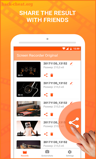 Screen recorder -  With just one touch screenshot