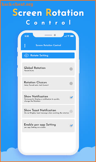 Screen Rotation Control - Rotation Control screenshot