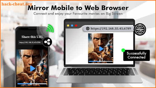 Screen Share to Web Browser screenshot