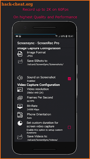 Screensync - Screen Recorder, Vid Editor, Live Pro screenshot