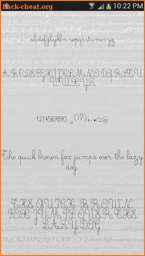 Script 2 Fonts for FlipFont® screenshot