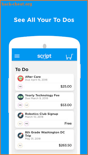 Script - School App screenshot