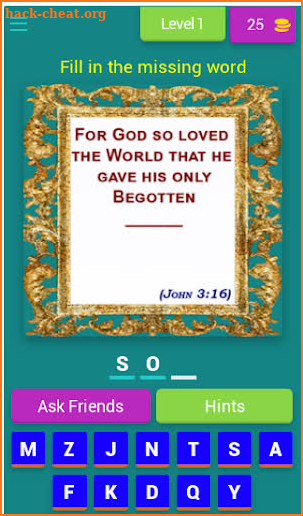 Scripture Puzzle - Test U'r Knowledge of the Bible screenshot