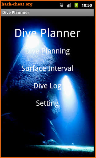 scuba diving Dive Planner screenshot