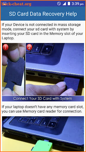 SD Card Data Recovery Help screenshot