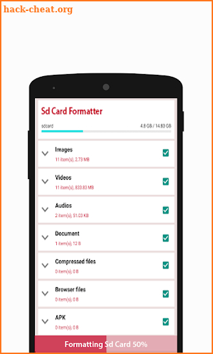 SD Card Formatter-Data sd format screenshot