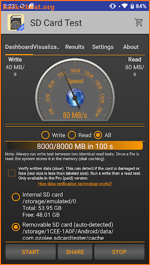 SD Card Test screenshot