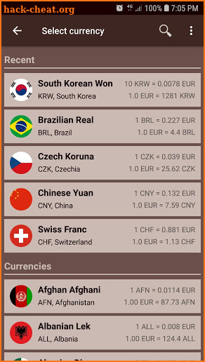 SD Currency Converter and Rates Calculator Pro screenshot
