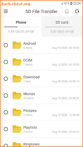 SD File Transfer (Move File To SD Card Or Phone) screenshot