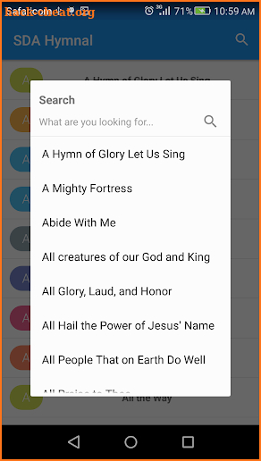 SDA Hymnal screenshot