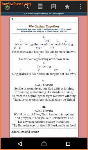 SDA Hymnal with Chords - Pro screenshot