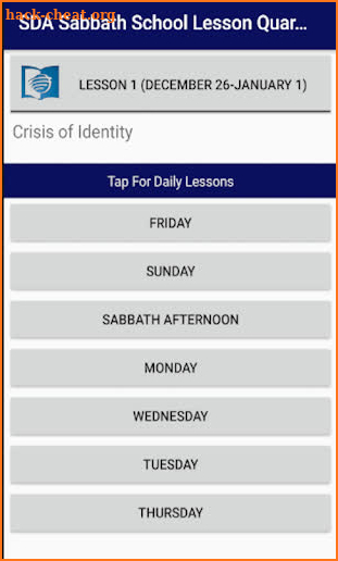 SDA Sabbath School Lesson - 2021 Quarter One screenshot