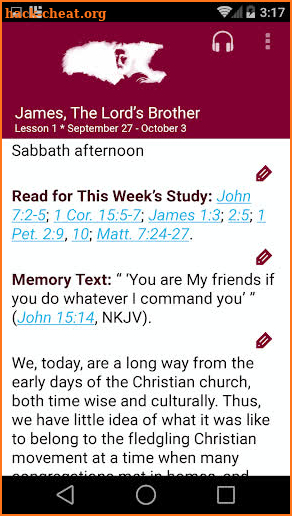 SDA Sabbath School Quarterly screenshot