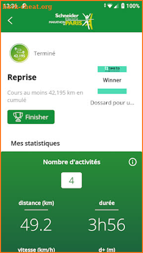 SE Marathon de Paris 2021 screenshot