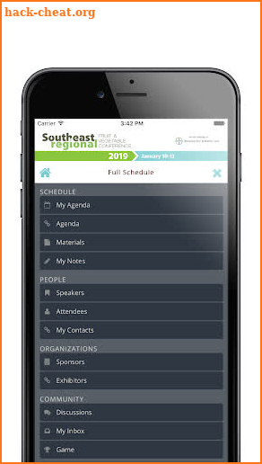 SE Regional Conference screenshot