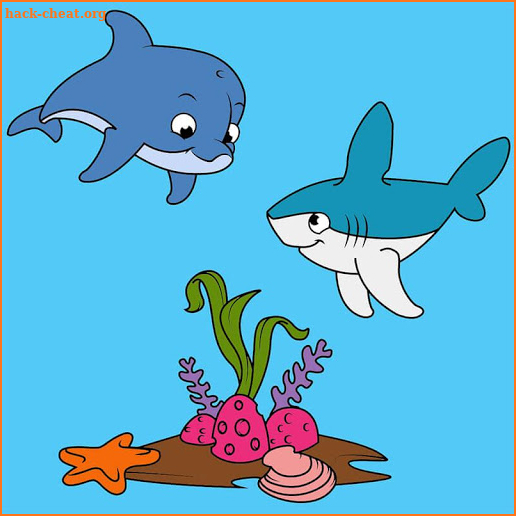 Sea Animals Coloring Book - Dolphin Coloring screenshot