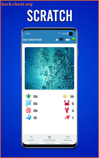 Sea Scratcher - Scratching App screenshot