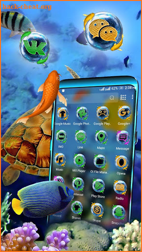 Sea World Launcher Theme screenshot