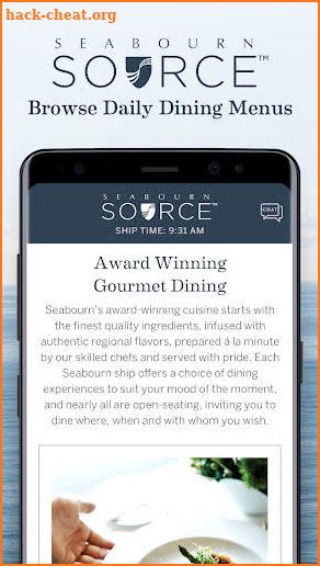 Seabourn Source screenshot