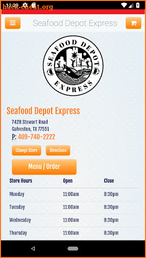 Seafood Depot Express screenshot