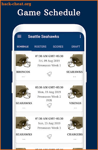 Seahawks - Football Live Score & Schedule screenshot