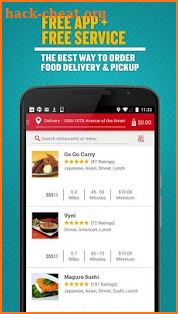 Seamless Food Delivery/Takeout screenshot