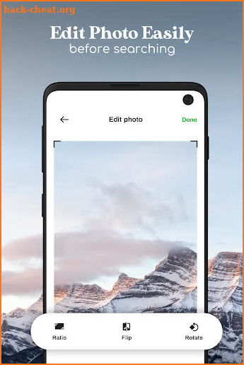Search by image: quick photo search tool screenshot