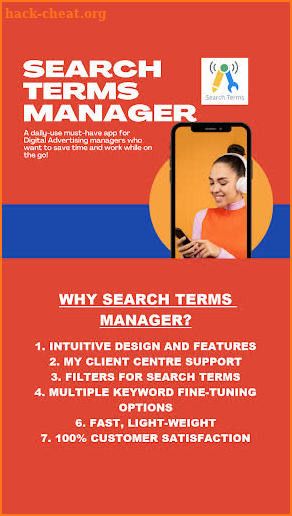 Search Terms Manager screenshot