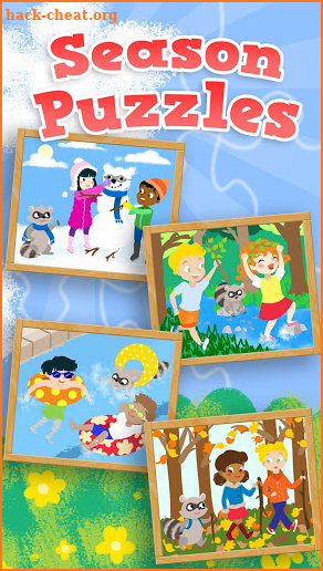Season Puzzles for Kids - Gold screenshot