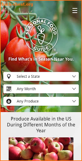 Seasonal Food Guide screenshot