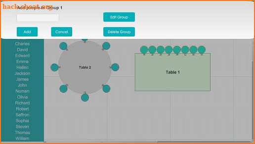 Seating Arrangement screenshot