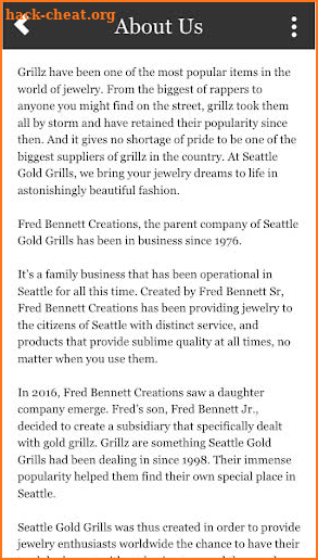 Seattle Gold Grills screenshot