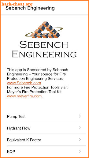 Sebench Engineering screenshot