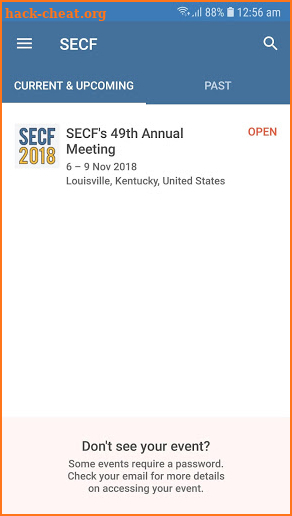 SECF 2018 screenshot