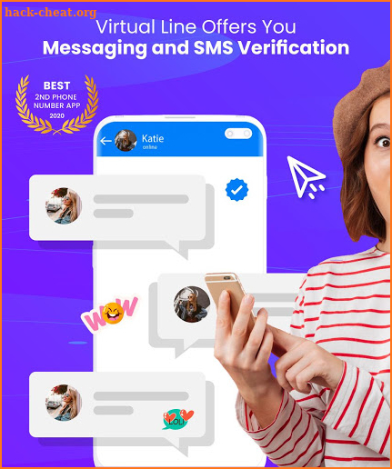 Second Line, Receive SMS Online, Temp Number, eSim screenshot
