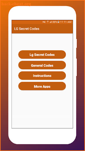 Secret Codes for LG Mobiles screenshot