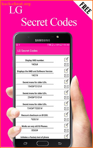 Secret Codes of Lg 2019 Free screenshot